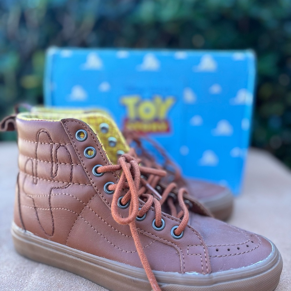 Toy Story Vans Brown High-Top Sneakers
